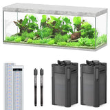 Sublime 200 x 70 AQUATLANTIS Béton - Aquarium Equipé 853 L