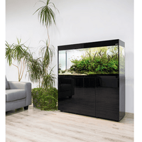 Meuble Glossy 150 Noir Laqué - AQUAEL