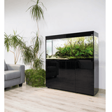 Meuble Glossy 150 Noir Laqué - AQUAEL