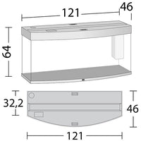 Aquarium Vision 260 LED Chêne Tout Équipé JUWEL - 260L