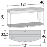 Aquarium Vision 260 LED Chêne Tout Équipé JUWEL - 260L