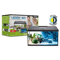 Aquarium Leddy 60 Bio Day and Night Noir AQUAEL Équipé - 54L