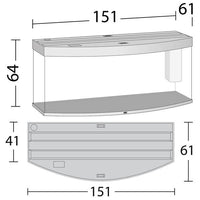 Aquarium Vision 450 LED Blanc Tout Équipé JUWEL - 450L