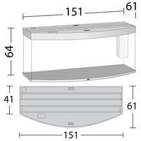 Aquarium Vision 450 LED Chêne Tout Équipé JUWEL - 450L