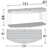 Aquarium Vision 450 LED Noir Tout Équipé JUWEL - 450L