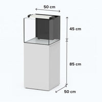 Aquaview SW 50 AQUATLANTIS Blanc Laqué - Aquarium Eau de Mer 93 L