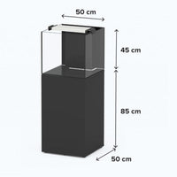 Aquaview SW 50 AQUATLANTIS Noir Laqué - Aquarium Eau de Mer 93 L