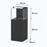 Aquaview SW 50 AQUATLANTIS Noir Laqué - Aquarium Eau de Mer 93 L