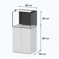 Aquaview SW 65 AQUATLANTIS Blanc Laqué - Aquarium Eau de Mer 136 L