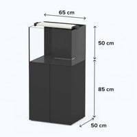 Aquaview SW 65 AQUATLANTIS Noir Laqué - Aquarium Eau de Mer 136 L