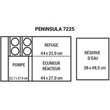 Peninsula 7225 Noir WATERBOX - Aquarium Marin 632 L