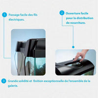 Aquarium StartUp 80B Équipé Noir Bombé AQUAVIE - 112L