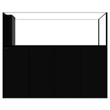 Peninsula 7225 Noir WATERBOX - Aquarium Marin 632 L